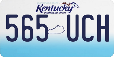 KY license plate 565UCH