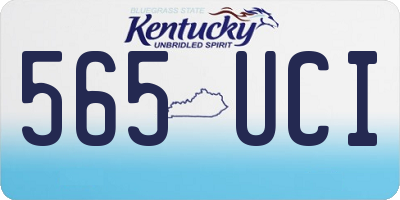 KY license plate 565UCI