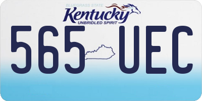 KY license plate 565UEC