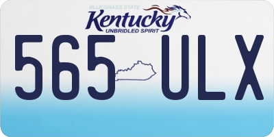 KY license plate 565ULX