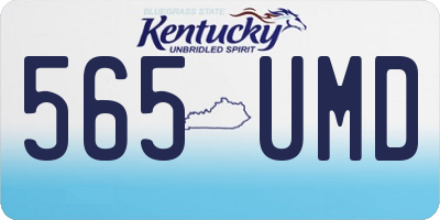 KY license plate 565UMD