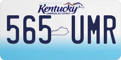 KY license plate 565UMR
