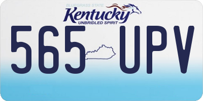 KY license plate 565UPV