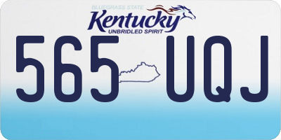 KY license plate 565UQJ