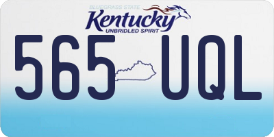KY license plate 565UQL