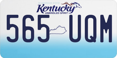 KY license plate 565UQM