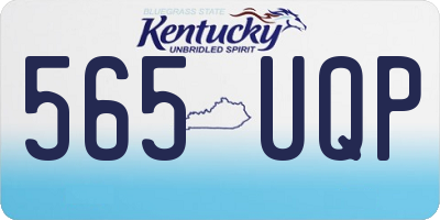 KY license plate 565UQP