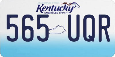 KY license plate 565UQR