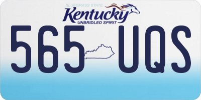 KY license plate 565UQS