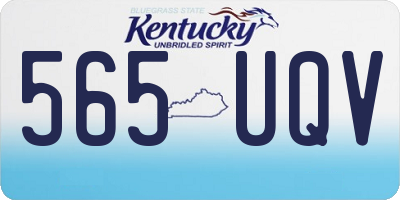 KY license plate 565UQV