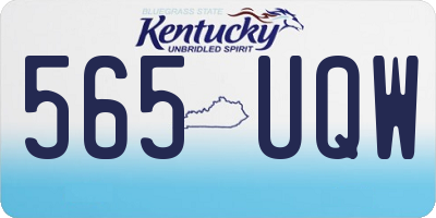 KY license plate 565UQW