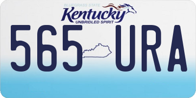 KY license plate 565URA