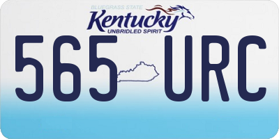 KY license plate 565URC