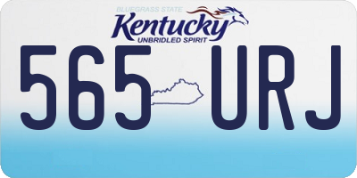 KY license plate 565URJ