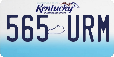KY license plate 565URM