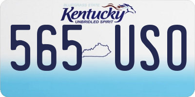 KY license plate 565USO