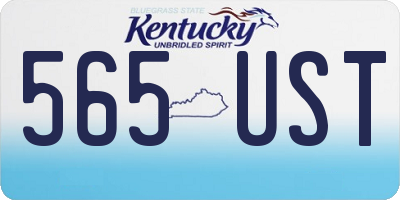 KY license plate 565UST