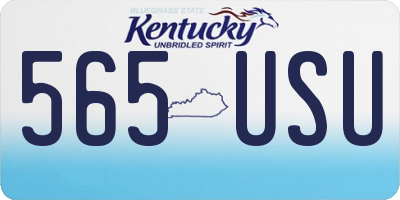 KY license plate 565USU