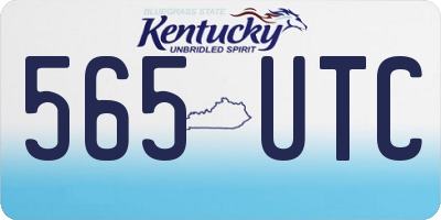 KY license plate 565UTC