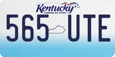 KY license plate 565UTE