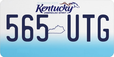 KY license plate 565UTG