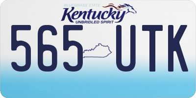 KY license plate 565UTK