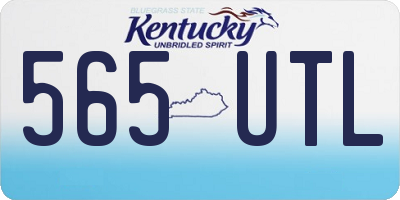 KY license plate 565UTL