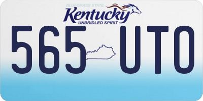 KY license plate 565UTO