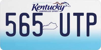 KY license plate 565UTP
