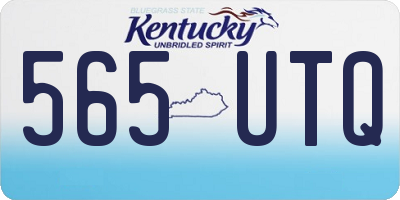 KY license plate 565UTQ