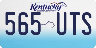 KY license plate 565UTS