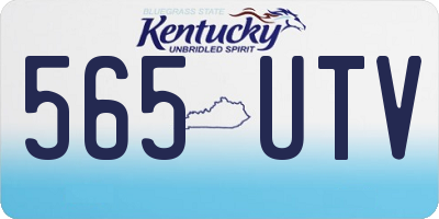 KY license plate 565UTV