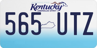KY license plate 565UTZ