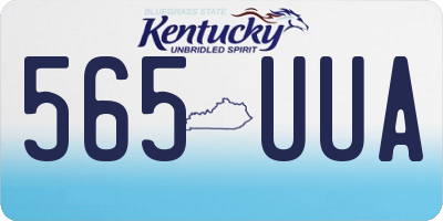 KY license plate 565UUA