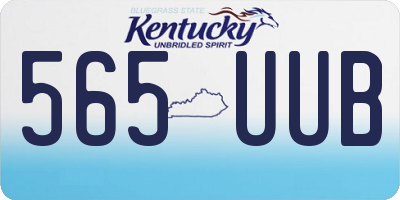 KY license plate 565UUB