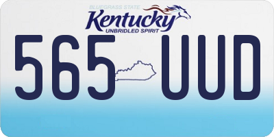 KY license plate 565UUD
