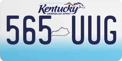 KY license plate 565UUG