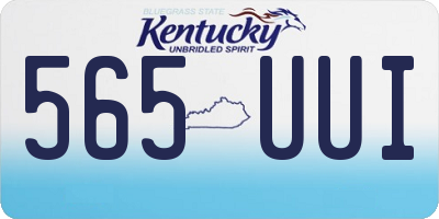 KY license plate 565UUI