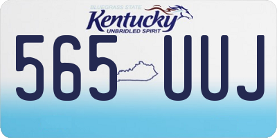 KY license plate 565UUJ