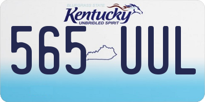 KY license plate 565UUL