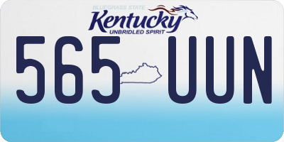 KY license plate 565UUN