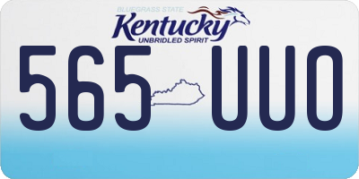 KY license plate 565UUO