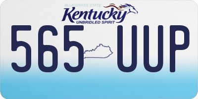 KY license plate 565UUP