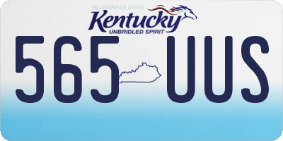 KY license plate 565UUS