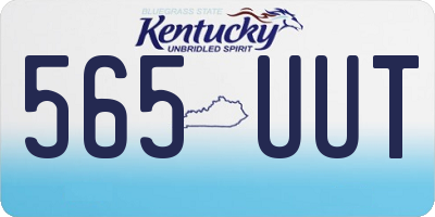 KY license plate 565UUT