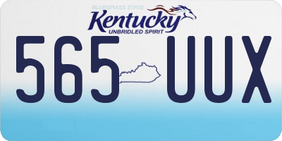 KY license plate 565UUX