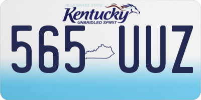 KY license plate 565UUZ