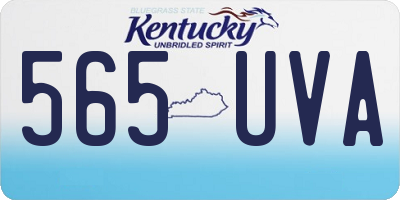 KY license plate 565UVA