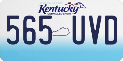 KY license plate 565UVD