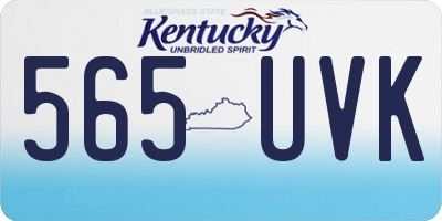 KY license plate 565UVK